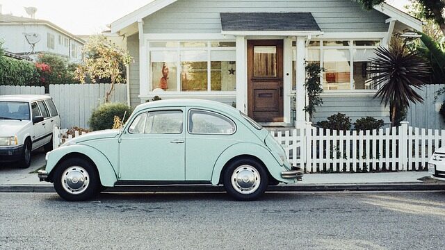 house and beetle car